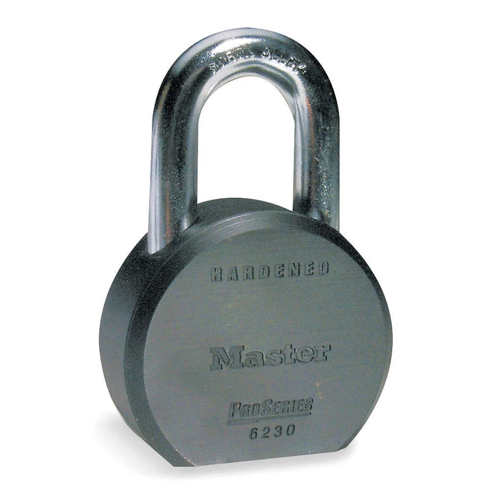 MASTER LOCK 6230LH Keyed Padlock, 7/8 in,Rectangle,Silver 3KJK2 - Image 1 of 1