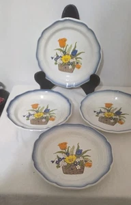 Juego de 4 platos de ensalada Mikasa Country Club Garden Treasures CA508 - 8" - Imagen 1 de 4