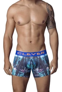 Clever Moda 2329 Black Cosmopolitan Boxer Brief Trunks Small S - Picture 1 of 2