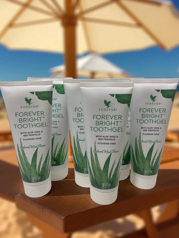 Forever  Bright Toothgel 6 Stück Zahnpasta Zahncreme 130g Ohne Fluoride - Bild 1 von 1