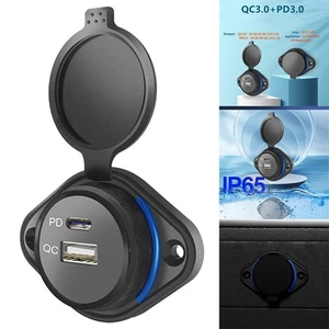 Chargeur Chargeur DC12V-24V Double USB Charge Rapide Neuf Haute Qualité - Photo 1 sur 12
