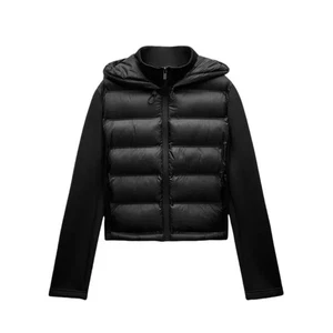 Women’s Lightweight Puffer Jacket Warm Hooded Coat Winter Zip Up Casual UK Sizes - Picture 1 of 9