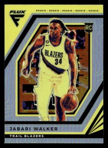 2023 Panini Flux #208 Jabari Walker Silver Prizm RC