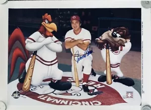 Johnny Bench “Looney Tunes Baseball” Hand Signed Lithograph Reds HOF MLB COA - Picture 1 of 7