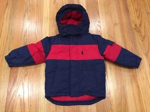 NWT Kids Talbots Ski Rain Jacket Coat Red Navy Toddler 3T - Picture 1 of 2
