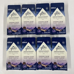 LOT x8 GLADE Aromatherapy Cool Mist Diffuser Refill CHOOSE CALM Essential Oil - Picture 1 of 6