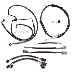 Harley Touring Road Glide King Extended Cable Kit for 14" Bar 2021-2023 N/ABS - Picture 1 of 8
