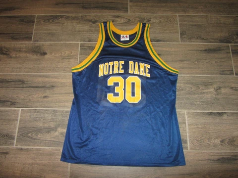 Notre Dame Fighting Irish NCAA Basketball Jersey Logo Athletic XL Retro Vintage Cover