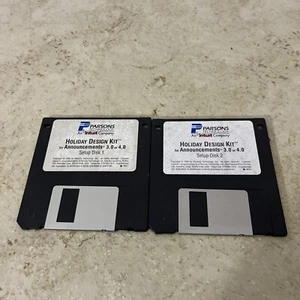 2 Parsons Technology 3.5 Floppy Holiday Design Kit Ankündigungen - Bild 1 von 3