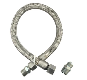 CONECTOR DE MANGUERA DE METAL FLEXIBLE DE ALTA RESISTENCIA DE GRADO INDUSTRIAL PARA COMPRESOR DE AIRE - Imagen 1 de 4