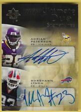 2007 Ultimate Dual Signatures Adrian Peterson/Marshawn Lynch RC Autos 22/35