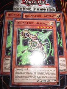 YU-GI-OH! COM QUI-NE-FAUT ARTEFACT PRIO-FR013 (PLAYSET) 3 CARTES MINT EDITION 1 - Picture 1 of 1