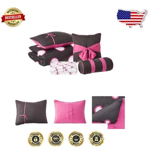 Sophisticated Twin Bedding Set - 8-Piece Microfiber Essentials for Cozy Rooms - Picture 1 of 9