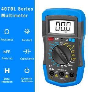 Kapazitätsmultimeter Digital Induktivität LCD Meter Ohmmeter hFE Test Hintergrundbeleuchtung - Bild 1 von 12