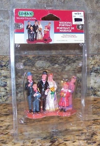 2002 Lemax Wedding Party Portrait Weihnachtsdorf Figur Braut Bräutigam 22618 A - Bild 1 von 3