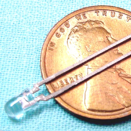 (100) 3mm Bright White LED (water clear lense) Genuine OSRAM LEDs - Image 1 of 1