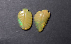 Ethiopian Opal Leaf Beads Mismatched Pair