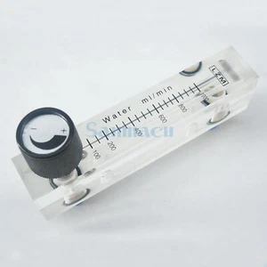 1-1000ml/min Fit 6-12mm Tube Liquid Water Flowmeter Rotameter With Valve LZM-6T - Picture 1 of 19