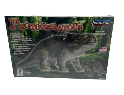 Protoceratops Skill 2 Lindberg  No 70278  Plastic Model Kit Sealed Dinosaur Kit - Image 1 of 4