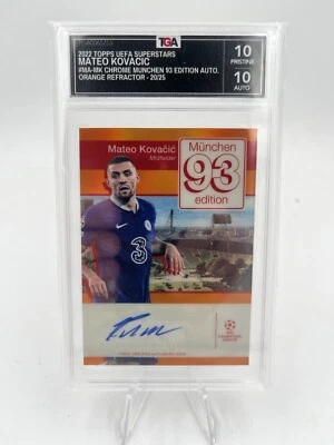 Mateo Kovačiċ auto Topps UEFA Superstars 2022 München 93 Edition 20/25 - Image 1 of 2