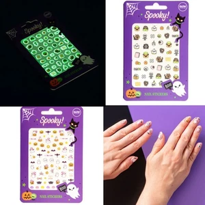 Halloween gruselige Nail Art Aufkleber selbstklebende Abziehbilder Kostüm Maniküre - Bild 1 von 7