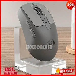 Wireless Bluetooth-Compatible Gaming Mouse BT5.0/4.0 + 2.4Ghz Rechargeable(Grey) - Picture 1 of 12