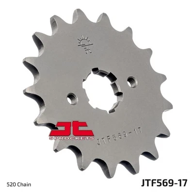 Pignone 17 denti per Yamaha XV 250 N Virago anno 1989-1996 di JT-sprockets - Immagine 1 di 4