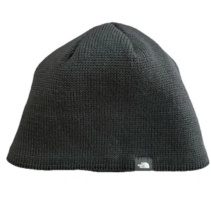 The North Face Skele Beanie, unisex,Black Minimalist Warm Winter Headwear - Picture 1 of 6