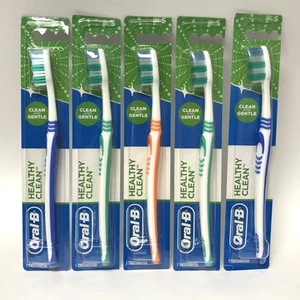 Oral-B Healthy Clean Spazzolini da Denti Delicati, Setole Morbide Colori Asst | Confezione da 5 - Foto 1 di 2