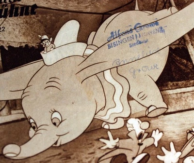 DUMBO 1952 Germany Premiere Program Europe Post WWII Walt Disney History Vault - Image 1 of 4