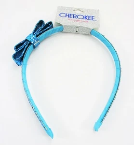 Lot of 2 ouchless glitter Turquoise Blue Headband girl teen toddler Sparkle - Picture 1 of 3