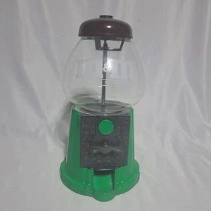 VTG M&M Mint Candy Gumball Dispenser Green Metal - Picture 1 of 8