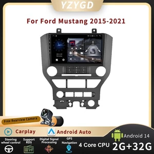 9' For Ford Mustang 2015-2021 CarPlay Android Stereo Car Radio GPS Navi Screen - Picture 1 of 18