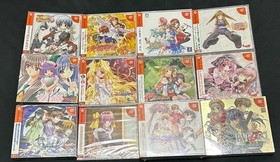 Dreamcast Software Lot of 12 Slight Wear Includes Interlude Moekan Shocola