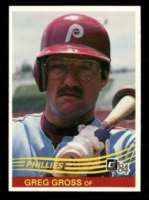 1984 Donruss #285 Greg Gross Philadelphia Phillies - Image 1 of 2