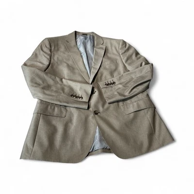 J. Ferrar  Men Tan Long Sleeve 2 Button Blazer Jacket Size 46r - Image 1 of 4