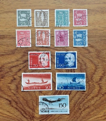 Norway 1962 Mixed  Used Stamps . Free UK Postage - Image 1 of 3