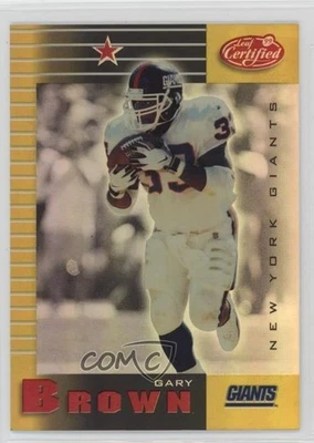 1999 Folha Certificada Espelho Dourado/45 Gary Brown #67 - Imagem 1 de 2