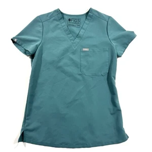 Figs One Pocket Catrina Scrub Top Size XXS Hydrogreen Medical Uniform - Picture 1 of 7