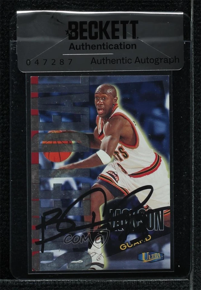 BAS 1997-98 Fleer Ultra Sweet Deal Bobby Jackson Seal of Authenticity Rookie RC - Image 1 of 2
