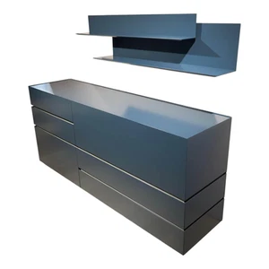 Interlübke Sideboard Just Cube Bold Lack Atlantic M82 Blau - Bild 1 von 5