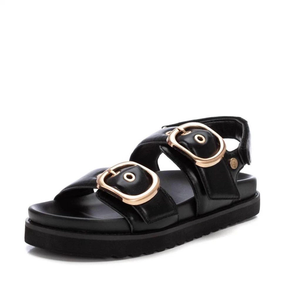 Sandalias negras con hebilla Xti para mujer Foto 1 de 1