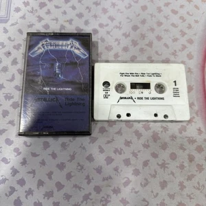 Metallica Cassette Tape Ride the Lightning 60396-4 White Shell, Elektra/Asylum - Picture 1 of 11