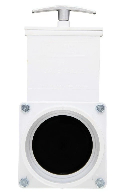 Valterra 6301M PVC Gate Valve, Black, 3" Slip w/Metal Handle - Image 1 of 1