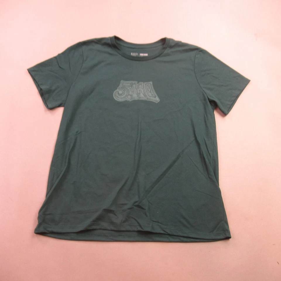 Camisa Pullover Verde Informal 5.11 Mujer Grande Manga Corta Cuello Redondo Foto 1 de 4