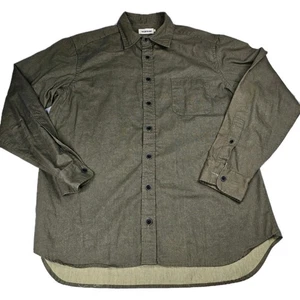 Taylor Stitch Mens Button Down Long Sleeve Olive Green Casual Shirt Size 46 - Picture 1 of 10