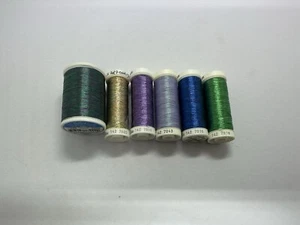 Sulky Metallic Embroidery Thread - Lot of 6 - Picture 1 of 1