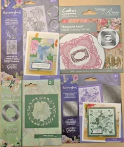 Crafters Companion Hummingbird Collection FRAGRANT FLORALS Stamp and Die 20 pcs - Picture 1 of 17
