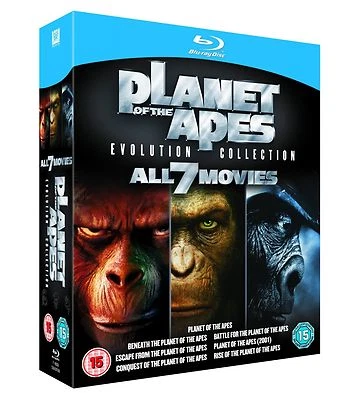 PLANET OF THE APES: Evolution Complete Collection 7 Films Sealed Bluray Region B - Image 1 of 4