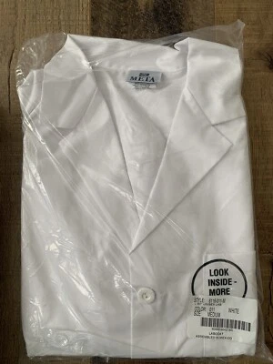 Meta Unisex 40" 65% Polyester 35% Cotton Long Labcoat - 6116-More Pockets - Image 1 of 2